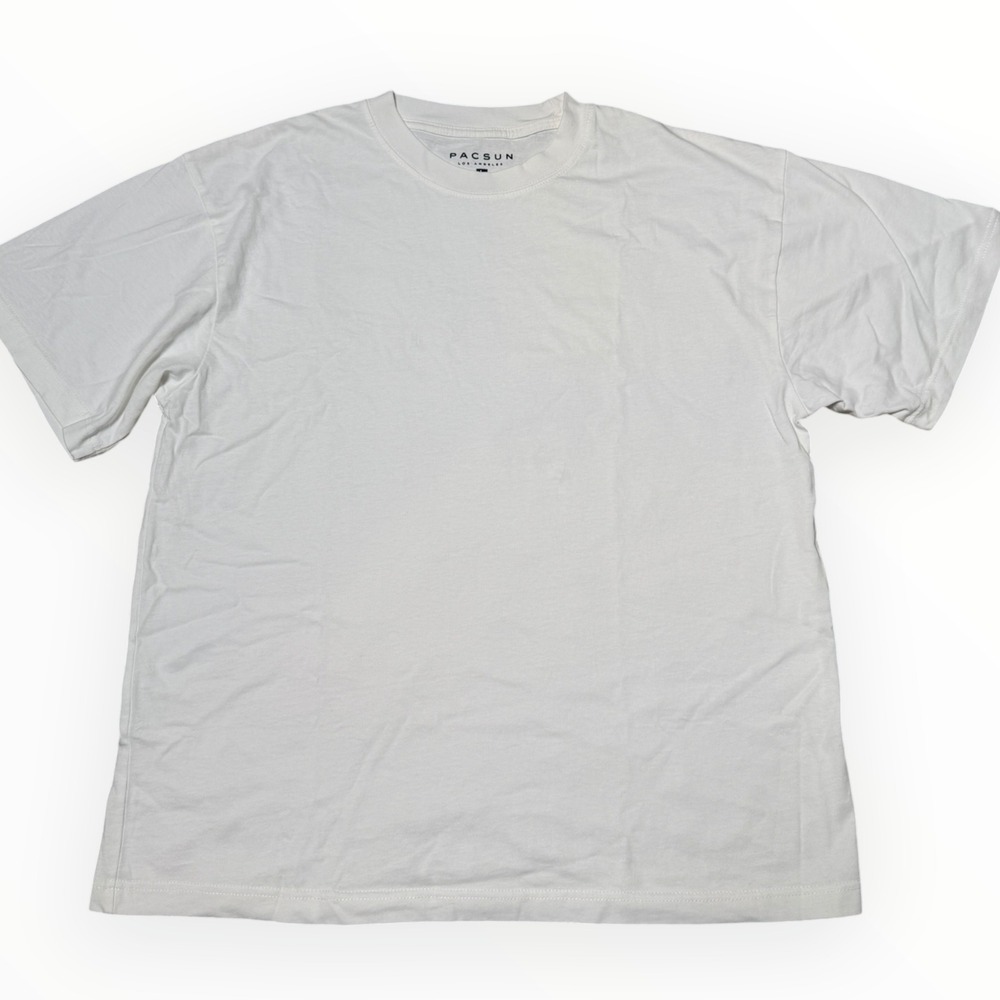 PacSun T Shirt Men XL White NWOT Oversized Short Sleeve Crew Neck 100% Cotton